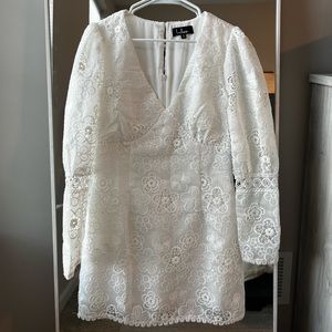 Lulu’s Lace Puff Sleeve Dress